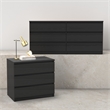 Tvilum Naia Black Woodgrain 2-Piece Bedroom Set