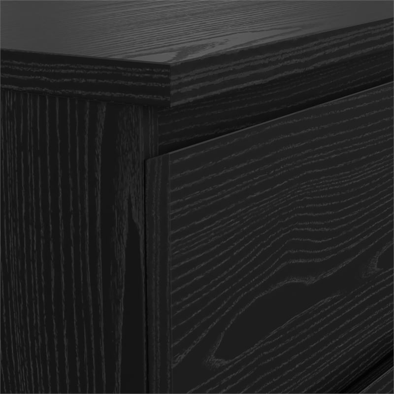 Tvilum Naia Black Woodgrain 2-Piece Bedroom Set