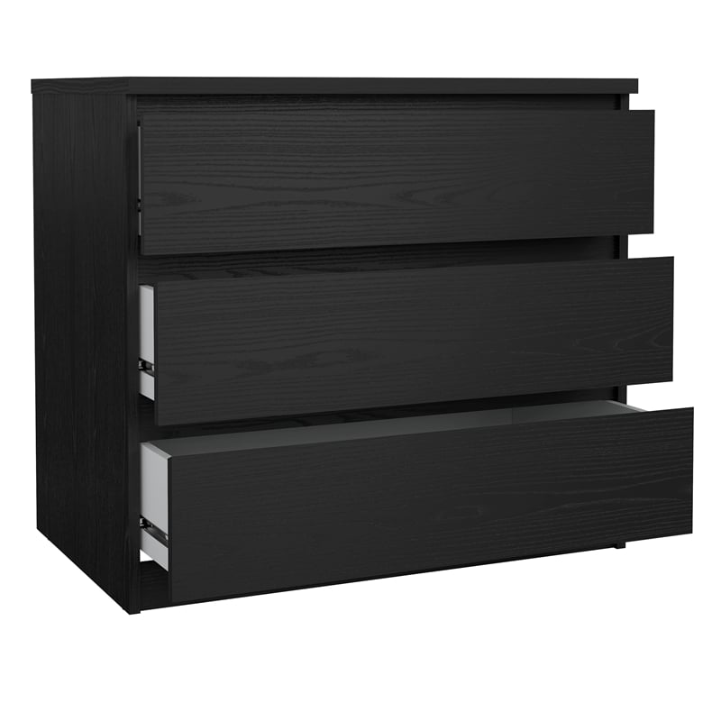 Tvilum Naia Black Woodgrain 2-Piece Bedroom Set
