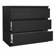 Tvilum Naia Black Woodgrain 2-Piece Bedroom Set
