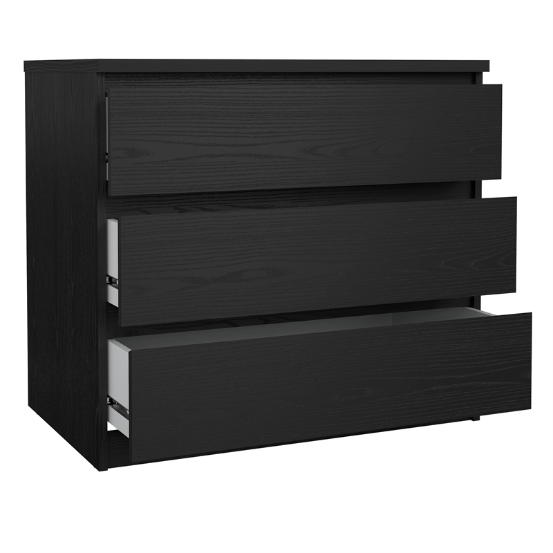 Tvilum Naia Black Woodgrain 3-Piece Bedroom Set