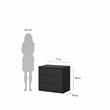 Tvilum Naia Black Woodgrain 3-Piece Bedroom Set - Chest And Nightstand Set Of 2