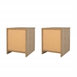 Tvilum Naia Jackson Hickory 2 Drawer Nightstand - Set of 2