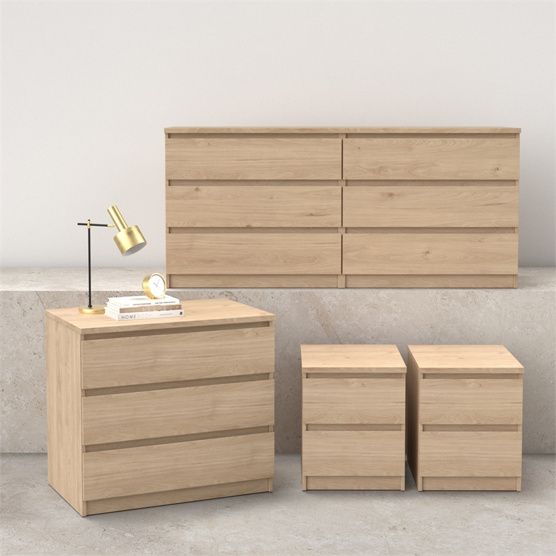 Tvilum Naia  Jackson Hickory 4-Piece Bedroom Set