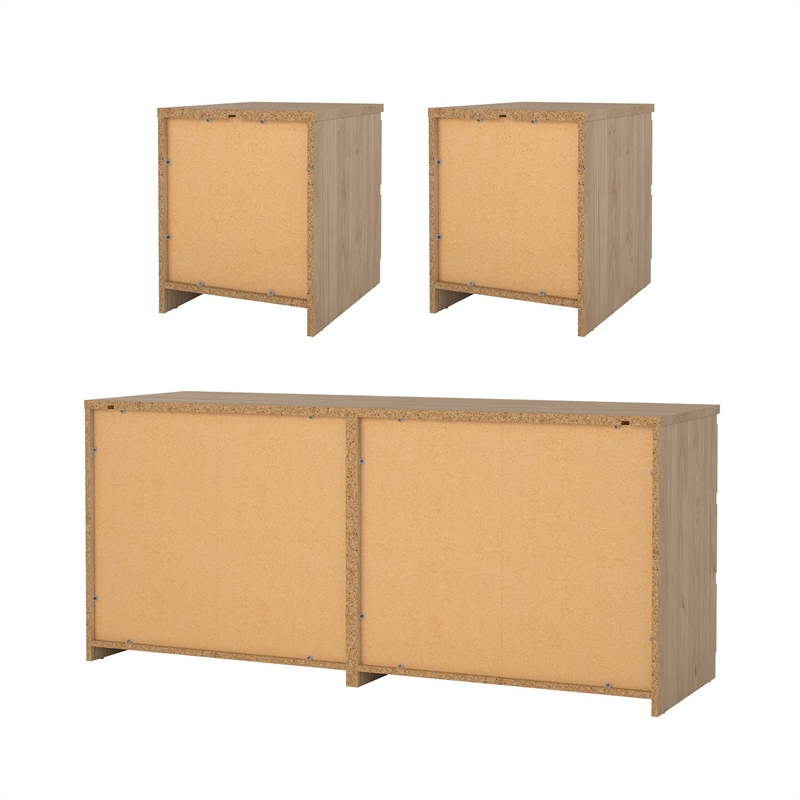 Tvilum Naia Jackson Hickory 3-Piece Bedroom Set