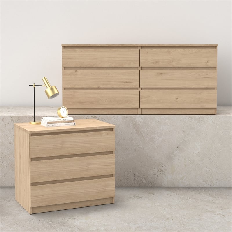 Tvilum Naia Jackson Hickory 2-Piece Bedroom Set