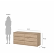 Tvilum Naia Jackson Hickory 2-Piece Bedroom Set