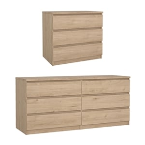 Tvilum Naia Jackson Hickory 2-Piece Bedroom Set