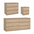 Tvilum  Naia Jackson Hickory 3-Piece Bedroom Set