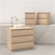 Tvilum Naia Jackson Hickory 3-Piece Bedroom Set - Chest And Nightstand Set Of 2