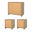 Tvilum Naia Jackson Hickory 3-Piece Bedroom Set - Chest And Nightstand Set Of 2