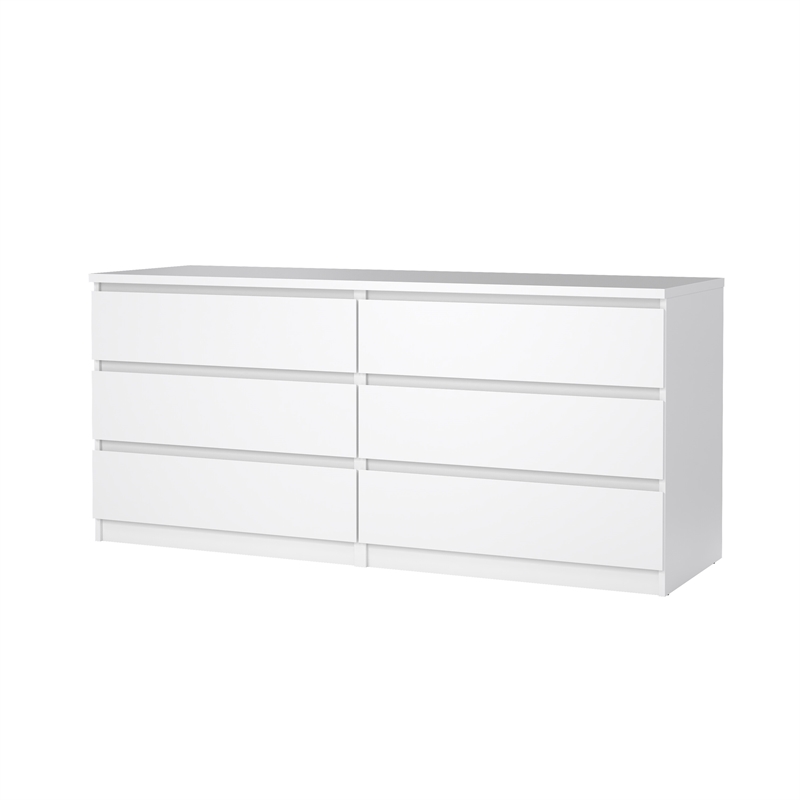Tvilum Naia White High Gloss 3-Piece Bedroom Set