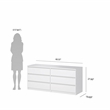 Tvilum Naia White High Gloss 3-Piece Bedroom Set