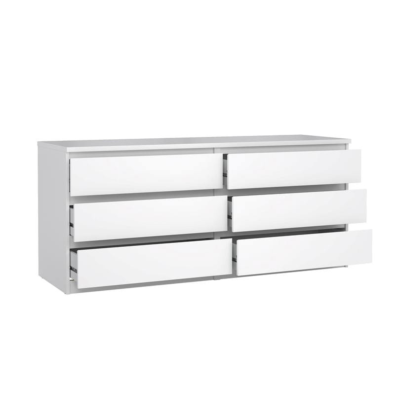 Tvilum Naia White High Gloss 3-Piece Bedroom Set