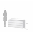 Tvilum Naia White High Gloss 3-Piece Bedroom Set