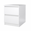 Tvilum Naia White High Gloss 3-Piece Bedroom Set - Chest And Nightstand Set Of 2