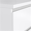 Tvilum Naia White High Gloss 3-Piece Bedroom Set - Chest And Nightstand Set Of 2
