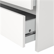 Tvilum Next White 17-Inch Tall 2-Drawer Nightstand - Set of 2