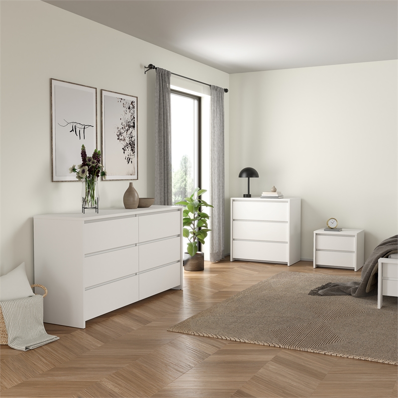 Tvilum Next  White   4-Piece Bedroom Set
