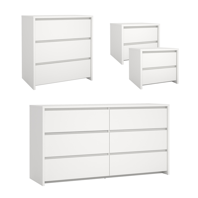 Tvilum Next  White   4-Piece Bedroom Set