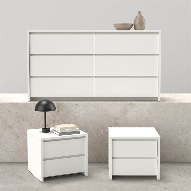 Tvilum Next  White   3-Piece Bedroom Set