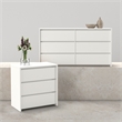 Tvilum Next  White   2-Piece Bedroom Set - 6 Drawer Double Dresser And Chest