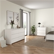 Tvilum Next  White   2-Piece Bedroom Set - 6 Drawer Double Dresser And Chest