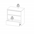 Tvilum Next White  3-Piece Bedroom Set