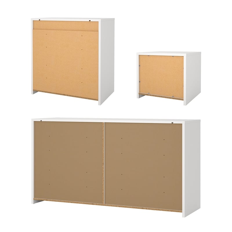 Tvilum Next White  3-Piece Bedroom Set
