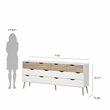Tvilum Oslo  White/Oak 3-Piece Bedroom Set