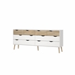 Tvilum Oslo  White/Oak 3-Piece Bedroom Set