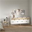 Tvilum Oslo  White/Oak 3-Piece Bedroom Set