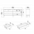 Tvilum Oslo  White/Oak 2-Piece Bedroom Set