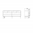 Tvilum Oslo  White/Oak 2-Piece Bedroom Set