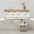 Tvilum Oslo  White/Oak 2-Piece Bedroom Set