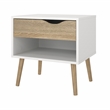 Tvilum Oslo  White/Oak 2-Piece Bedroom Set