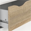 Tvilum Oslo  White/Oak 2-Piece Bedroom Set