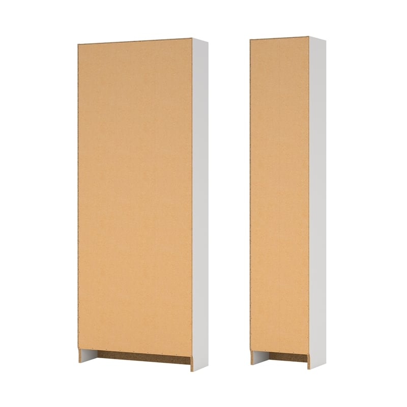 Tvilum Basic White 2-Piece Bookcase Set