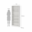 Tvilum Basic White 3-Piece Bookcase Set