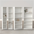 Tvilum Basic White 4-Piece Bookcase Set