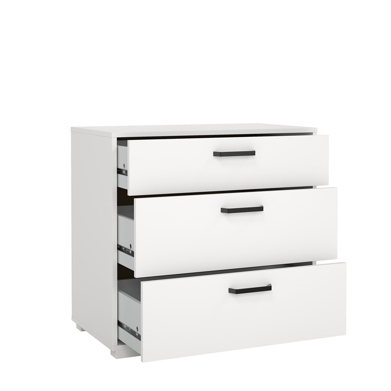 Tvilum Sofia White 3 Drawer Chest