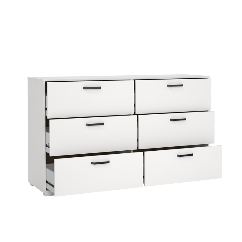 Tvilum Sofisa White  6 Drawer Dresser