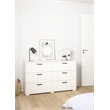 Tvilum Sofisa White  6 Drawer Dresser