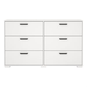 Tvilum Sofisa White  6 Drawer Dresser