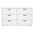 Tvilum Sofisa White  6 Drawer Dresser
