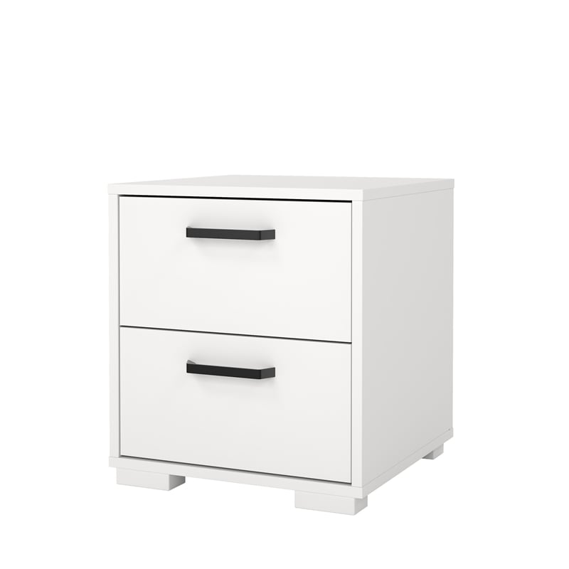 Tvilum Sofia White 2 Drawer Nightstand