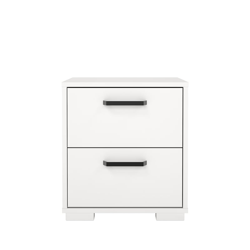 Tvilum Sofia White 2 Drawer Nightstand
