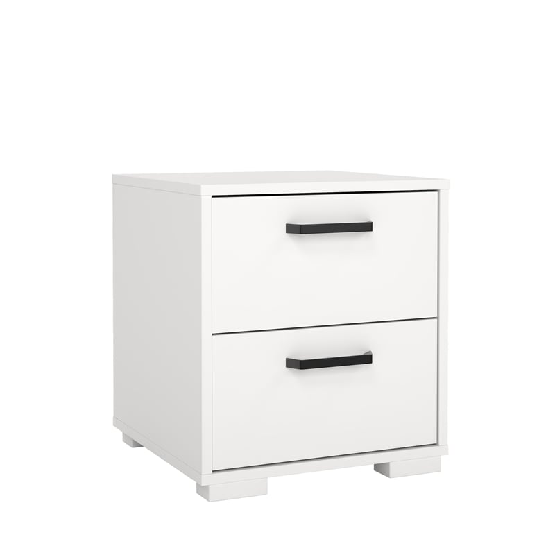 Tvilum Sofia White 2 Drawer Nightstand