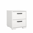 Tvilum Sofia White 2 Drawer Nightstand