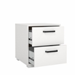 Tvilum Sofia White 2 Drawer Nightstand